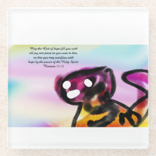 Jezus Joy Glazen Onderzetter