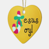 Jezus Joy! Keramisch Ornament (Links)