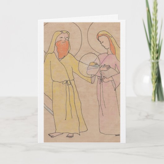 Jezus Jozef en Maria Kaart (Voorkant)