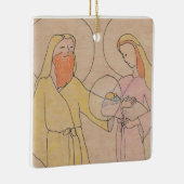 Jezus Jozef en Maria Keramisch Ornament (Rechts)