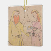 Jezus Jozef en Maria Keramisch Ornament (Links)