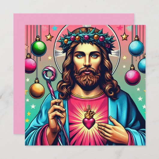 Jezus, Kaart van Kerstmis! (Voorkant / Achterkant)