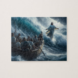 Jezus kalmeert het water legpuzzel