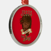 Jezus kan je verhaal herschrijven metalen ornament (Rechts)