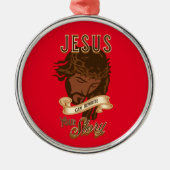 Jezus kan je verhaal herschrijven metalen ornament (Voorkant)