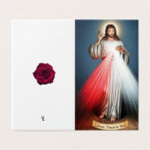 Jezus Katholiek Condoleance Dank U Kaart (Buitenkant ongevouwen)