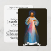 Jezus Katholieke begrafenisherdenking Heilige Kaar (Voorkant / Achterkant)