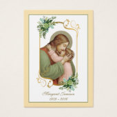 Jezus katholieke begrafenisherdenkingskaart - visitekaartje (Voorkant)