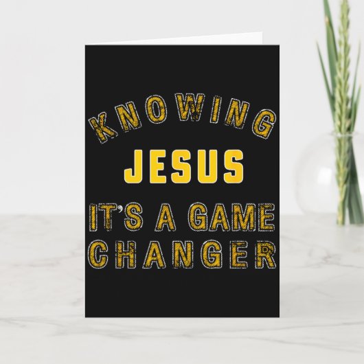 Jezus kennen is een spelveranderder Kaart (Voorkant)