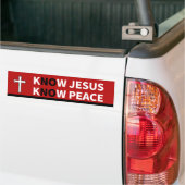 Jezus kent het kruis van de vrede van de christene bumpersticker (Op Truck)