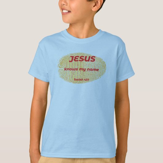 JEZUS KENT MIJN NAAM T-SHIRT (Voorkant)