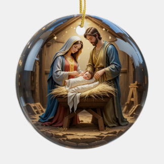 Jezus Kerst Ornament – Keramische Vakantie Decor