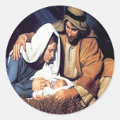 Jezus Kerst sticker (Voorkant)