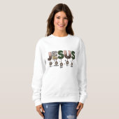 Jezus kerst sweatshirt (Voorkant volledig)