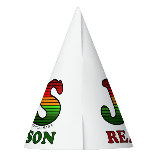 Jezus kerstbomen feesthoedjes (Achterkant)