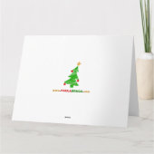 Jezus kerstbomen kaart (Achterkant)