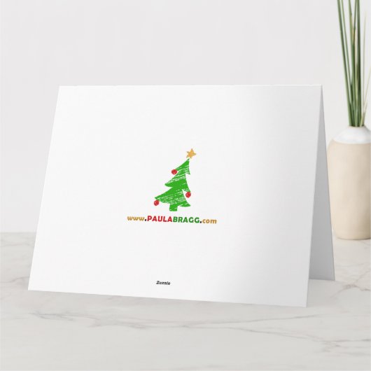 Jezus kerstbomen kaart (Achterkant)