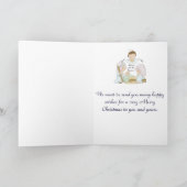 Jezus kerstkaart feestdagen kaart (Binnen)