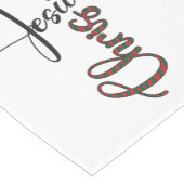 Jezus Kerstman Runner Korte Tafelloper (Hoek)