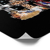 Jezus Kerstmis begint met Christelijke luipaard Poster (Hoek)