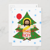 Jezus - Kerstmis Feestdagenkaart (Voorkant / Achterkant)