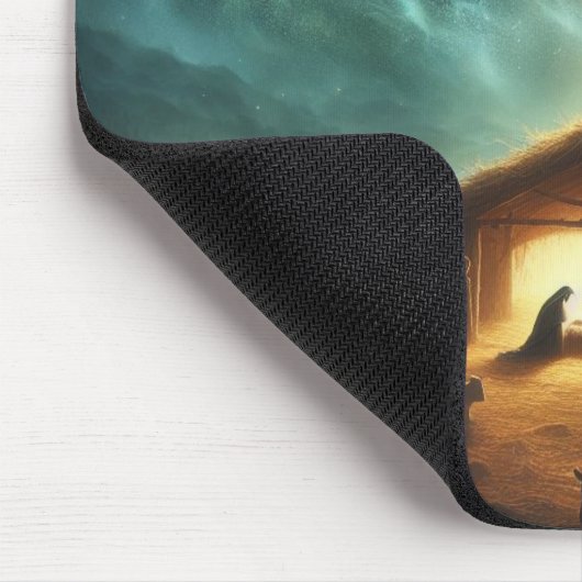 Jezus/Kerstmis/Geboorte Mousepad Muismat (Hoek)