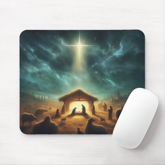 Jezus/Kerstmis/Geboorte Mousepad Muismat (Met muis)