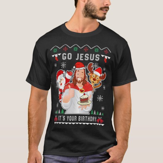 Jezus Kerstmis Het is jouw Christelijke Ch van de T-shirt (Voorkant)