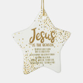 Jezus Kerstmis met Jesaja Schrift Keramisch Ornament (Rechts)