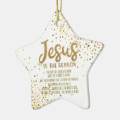 Jezus Kerstmis met Jesaja Schrift Keramisch Ornament (Links)