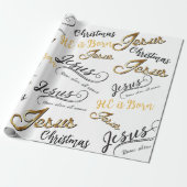 Jezus kerstpapier cadeaupapier (Uitgerold)