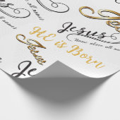 Jezus kerstpapier cadeaupapier (Hoek)