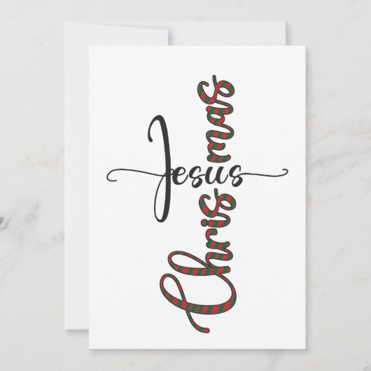 Jezus kerstWenskaart Feestdagenkaart (Voorkant)