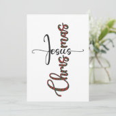 Jezus kerstWenskaart Feestdagenkaart (Staand voorkant)