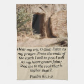 Jezus keuken handdoek Psalm 61:1-2 (Verticaal)