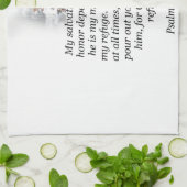 Jezus keuken handdoek Psalm 62:7-8 (Gevouwen)