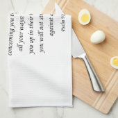 Jezus keuken handdoek Psalm 91:11-12 (Quarter Fold)