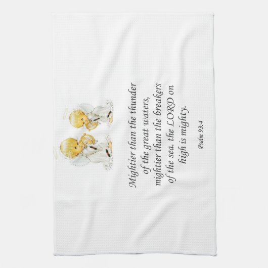 Jezus keuken handdoek Psalm 93:4 (Verticaal)