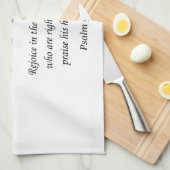 Jezus keuken handdoek Psalm 97:12 (Quarter Fold)