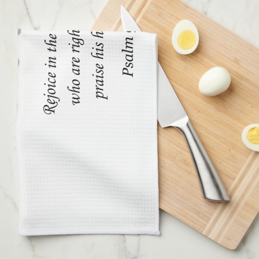 Jezus keuken handdoek Psalm 97:12 (Quarter Fold)
