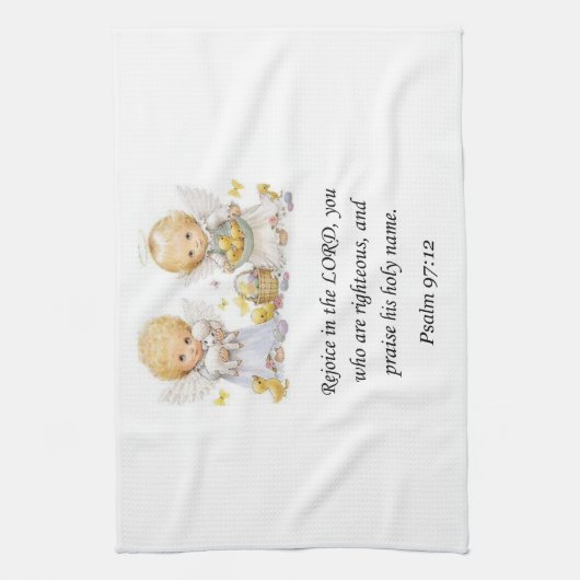 Jezus keuken handdoek Psalm 97:12 (Verticaal)