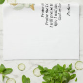 Jezus keuken handdoek Psalmen 146:1-2 (Gevouwen)