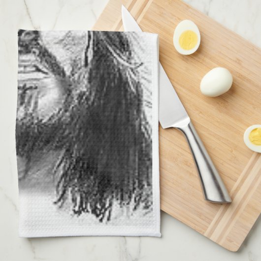 Jezus keukenhanddoek (Quarter Fold)