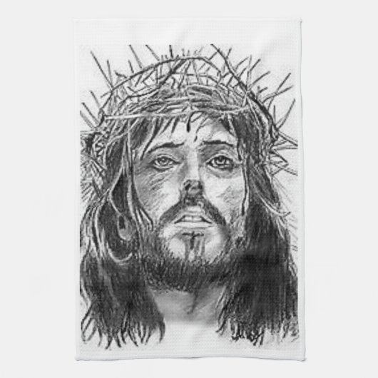 Jezus keukenhanddoek (Verticaal)