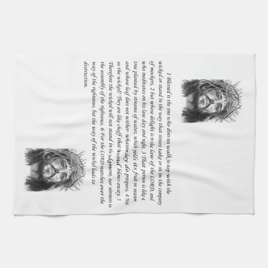 Jezus keukenhanddoek (Horizontaal)