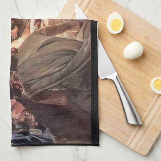 Jezus keukenhanddoek (Quarter Fold)