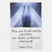 Jezus keukenhanddoek Psalm 115:15 (Verticaal)