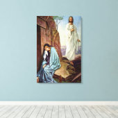 Jezus kijken naar vrouwen verpakt canvas afdruk (Insitu (Houten vloer))