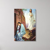 Jezus kijken naar vrouwen verpakt canvas afdruk (Voorkant)