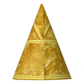 Jezus kijkt in de hemel met een gouden folieontwer feesthoedjes (Achterkant)